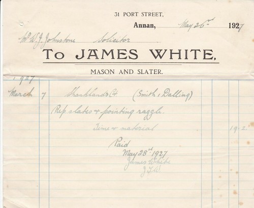 James white annan 1927 - annan, mason