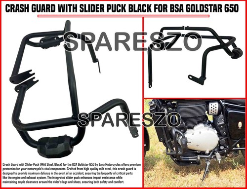 Crash guard with slider puck - guard,