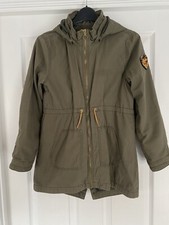 Girls khaki green h&m coat -