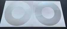 2 x Silver Pioneer CDJ Jog Wheel Skins / Covers CDJ 2000 1000 900 850 800 