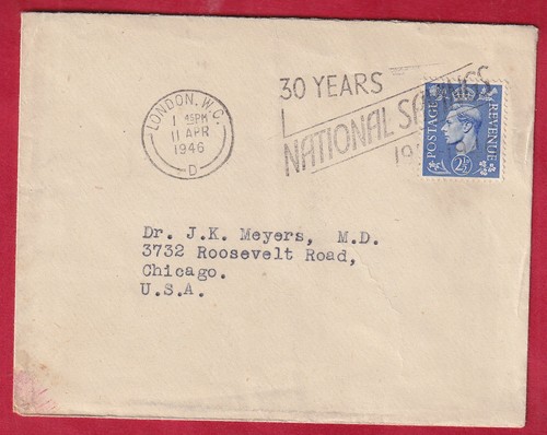 Great britain 1946 cover - great,