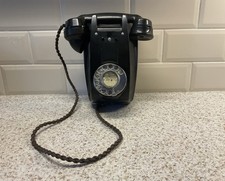 Vintage 1950’s GPO 321 Model Bakelite Wall Rotary Telephone Untested