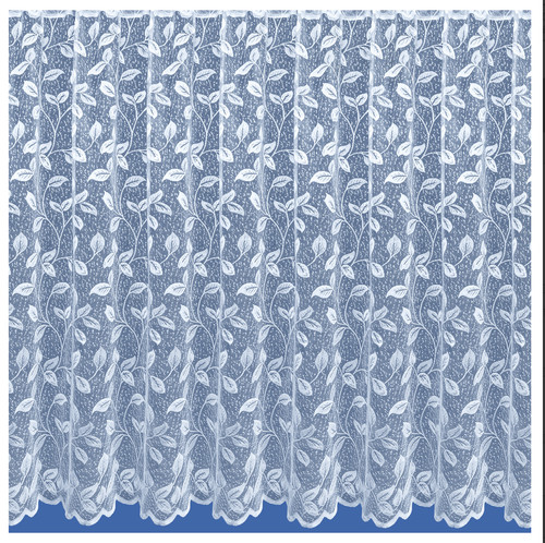 Net curtain white straight - white,