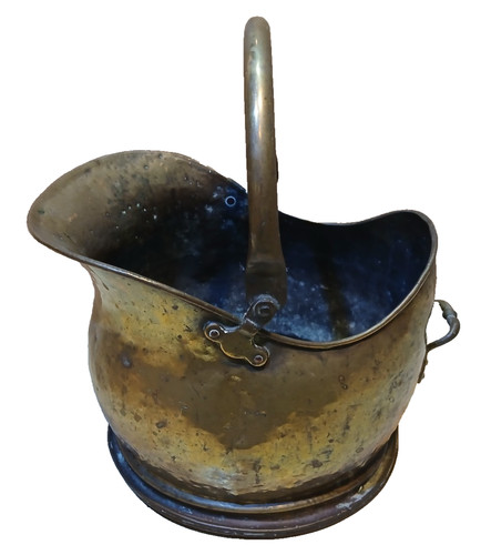 Vintage heavy brass coal - vintage,
