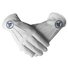 Masonic Soft Leather Gloves