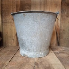 OLD GALVANIZED BUCKET FOR