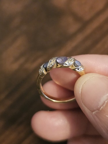 18ct gold tanzanite - 18ct, &