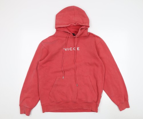 Nicce unisex red hoodie - unisex,