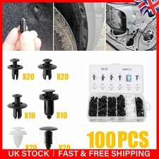 100x Fastener Set Push Retainer Door Trim Panel Fender Rivets Car Plastic Clips