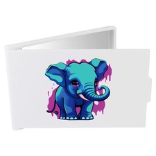 'Funky Blue Elephant' Compact / Travel / Pocket Makeup Mirror (CM00039831)
