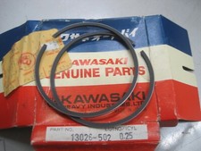KAWASAKI NOS PISTON RINGS +0.25mm O/S   JS440 1977-81