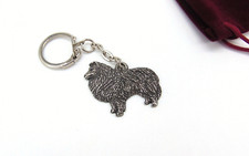 Sheltie Pewter Keyring