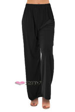 Ladies Lounge Pants Wide Leg Soft STRETCH Keep Fit PLUS Size YOGA Trousers