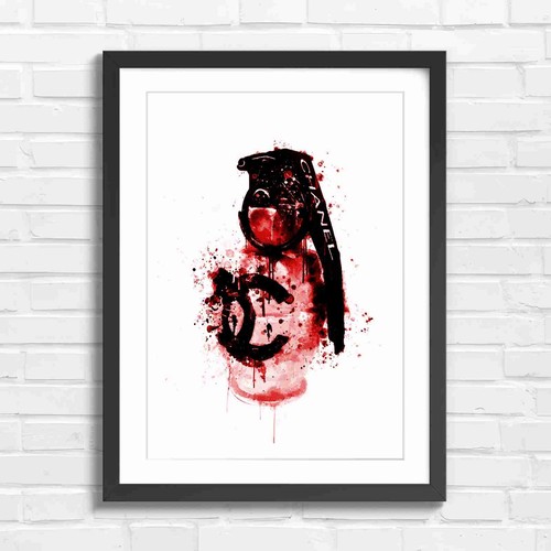 Chanel grenade graffiti art - graffiti,