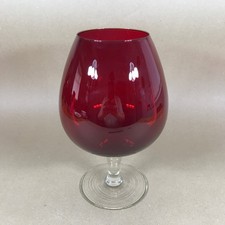 Large Red Glass Brandy Balloon
