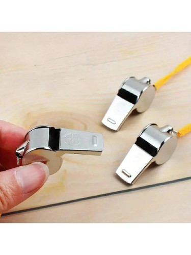 Metal referee whistle - whistle, with