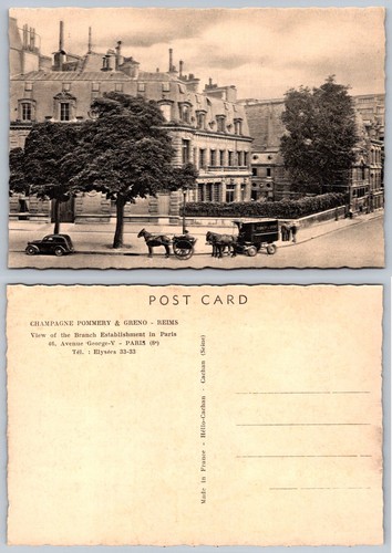 Vintage paris postcard - paris,