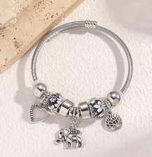 Silver look Charm Bracelet in