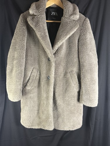 Zara grey faux - faux, teddy