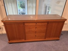 Solid Wood Glass Top Dresser