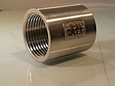 NPT Stainless Steel Female Nut/Bush Connector in  Socket, Equal 316 S/S 