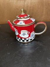 Mini TeaPot Enamel Over Metal