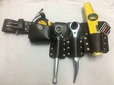 SCAFFOLD Black Leather Belt