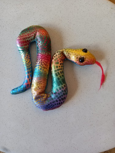 Shiny multicoloured soft toy - shiny,