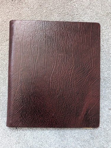 Real leather ring binder - leather,