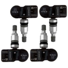 4 TPMS Sensors Silver Plug &