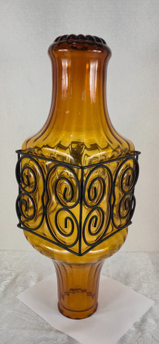 Amber orange art - amber, murano