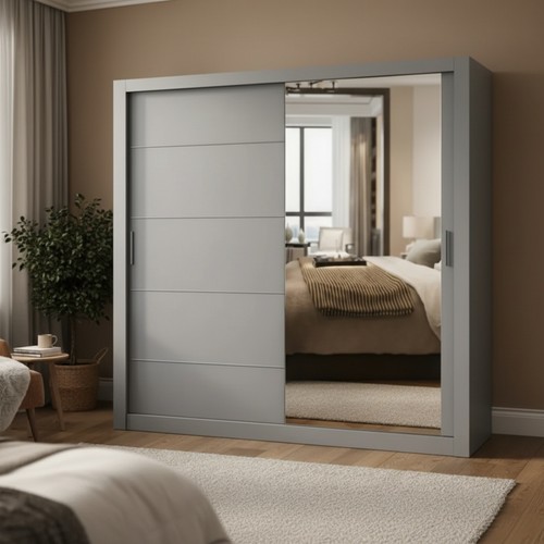 Contemporary sliding wardrobe - contemporary,