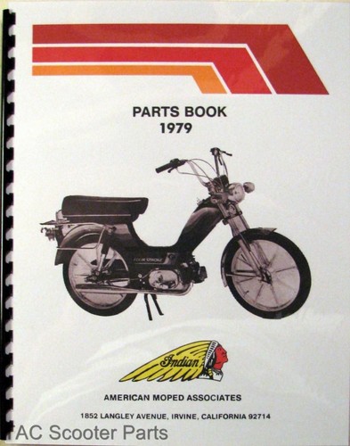 1979 indian moped parts book - 1979,