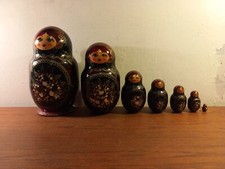 VINTAGE RUSSIAN DOLLS X 7