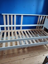 2 white Bed bases 1 Has 7