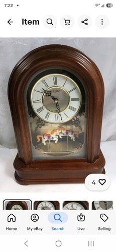 Vintage seiko wood mantle - vintage,