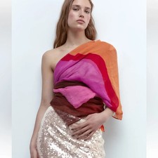 BNWT Zara Printed Scarf Spun