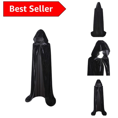 Luxurious hooded velvet - 59",