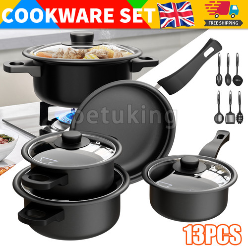 13pc cookware set - pan, pot