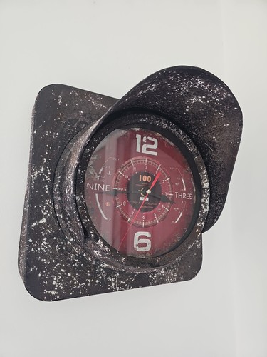 Retro train line station clock - retro,