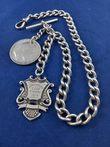 Antique sterling silver chunky - silver,