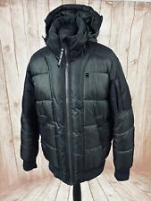 G-STAR WHISTLER QUILTED HDD BOMBER Mens XL Puffer Padded Jacket Coat Black 46”