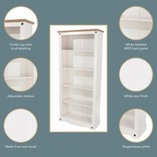 Corona Tall Bookcase, Antique