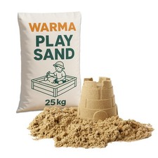 1 x 25kg Bag Warma Premium Grade Play Sand Childrens Kids Play Areas Sandpits