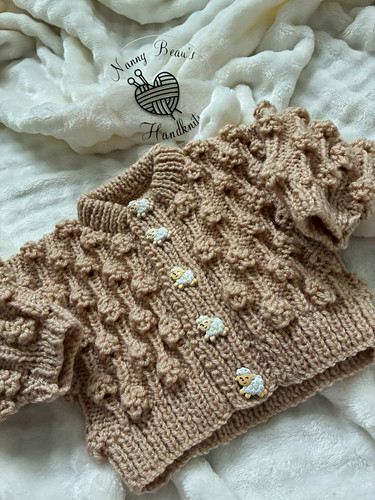 Nanny beau handknit - beau's, beige