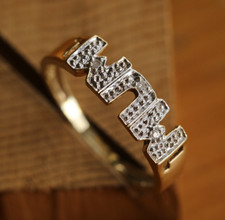 9ct Solid Yellow Gold 'MUM'