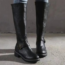 New Women Leather Mid Calf