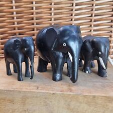 Antique Vintage Black Wood