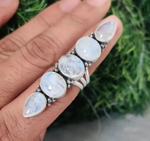 Rainbow moonstone handmade - rainbow,