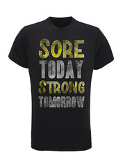Mens Recycled Performance T-Shirt Sore Today Strong Tomorrow Gym Running TriDri